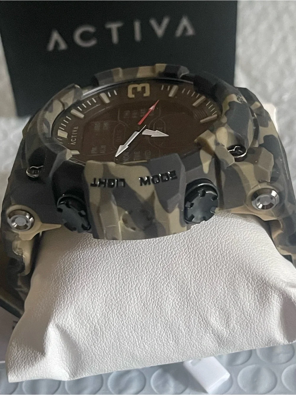 Activa X Invicta Analog Digital Men's Watch - 53mm, Camouflage, Tan (ACW8049MC